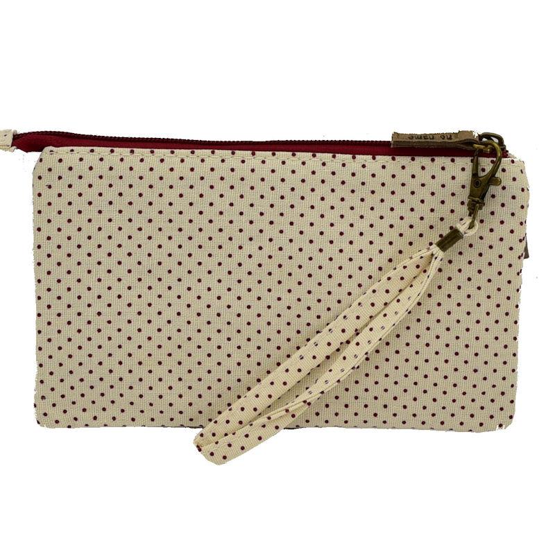 Handtasche Patchwork Kosmetiktasche Anker berry